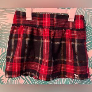 Vintage Y2K Abercrombie & Fitch 2000s Wool Plaid Mini Skirt